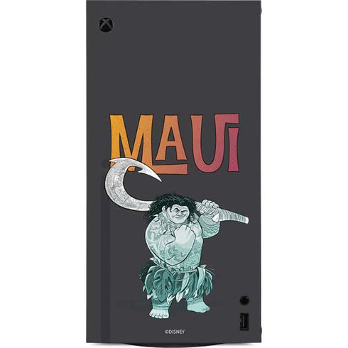 Disney Princess Moana Maui XBox Series X Digital Edition Console Skin